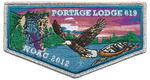 NOAC 2012; WATERFALL WITH EAGLE (REPRESENTS 100 YEARS OF EAGLE SCOUTS) AND CANOE; EAGLE SCOUT